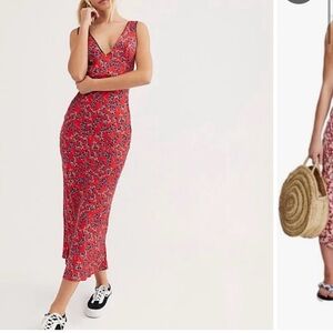 Free people size 2 red maxi